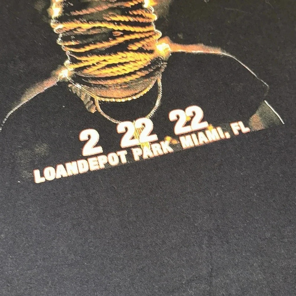 2022 KANYE WEST MERCH LIVE CONCERT black short sleeve t-shirt Miami FL - Picture 5 of 8
